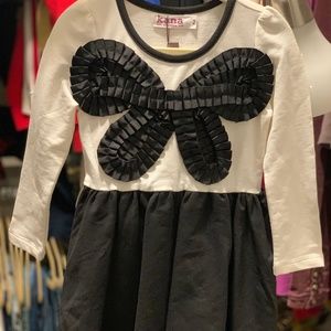 Butterfly Satin Dress